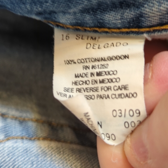 Arizona relaxed jeans size 16 slim - Picture 10 of 10